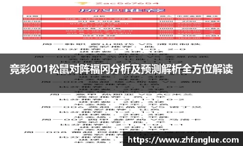 竞彩001松鼠对阵福冈分析及预测解析全方位解读